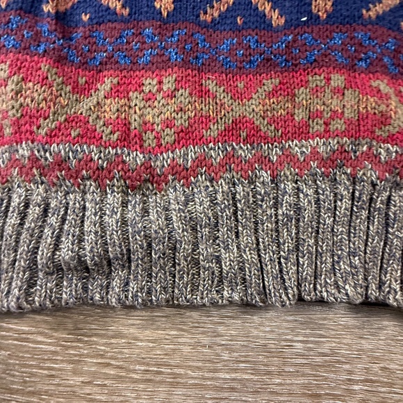 GANT Vintage Hand Framed Crewneck Sweater Brown Size M Patterned 90's - Picture 3 of 11